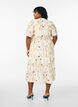 Robe mi-longue &agrave; fleurs avec une forme trap&egrave;ze, Beige, Model image number 2