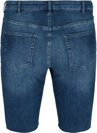 Short en jean Amy taille haute, Blue denim, Packshot image number 1