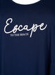 Robe sans manches en coton avec forme en A, Navy B. W. Escape, Packshot image number 2