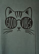 T-shirt met print, Groen, Packshot image number 2