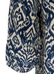 Blouse van viscose met patroon en 3/4-mouwen, Blauw, Packshot image number 3