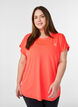 T-shirt de sport couleur unie, Corail, Model image number 0