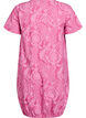 Robe en coton &agrave; manches courtes avec imprim&eacute;, Rose, Packshot image number 1