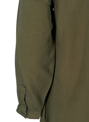 Lange blouse van lyocell, Tarmac, Packshot image number 3