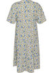 Robe midi en coton avec imprim&eacute; floral, Bleu, Packshot image number 1