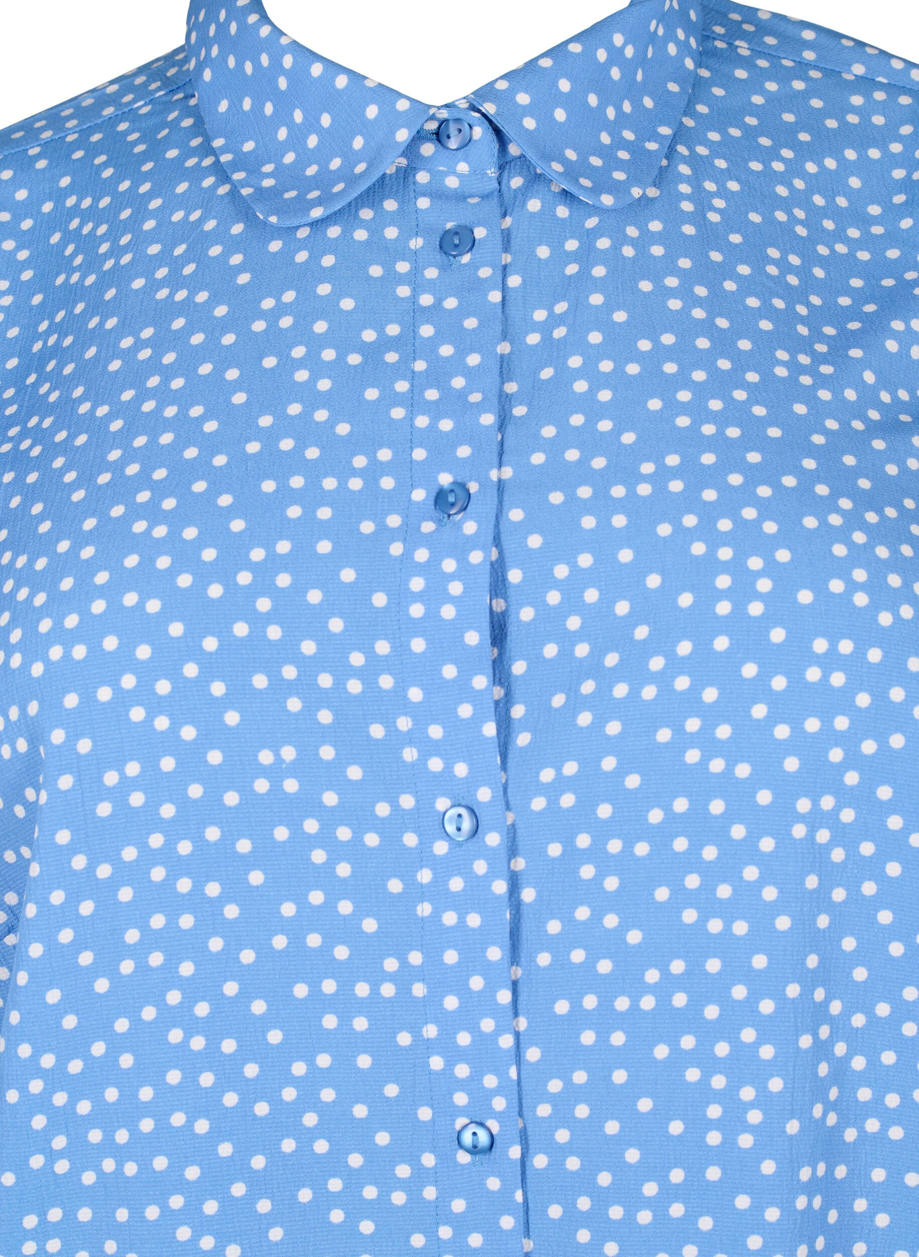 Zizzi FLASH - Chemise &agrave; pois, Marina White Dot, Packshot image number 2