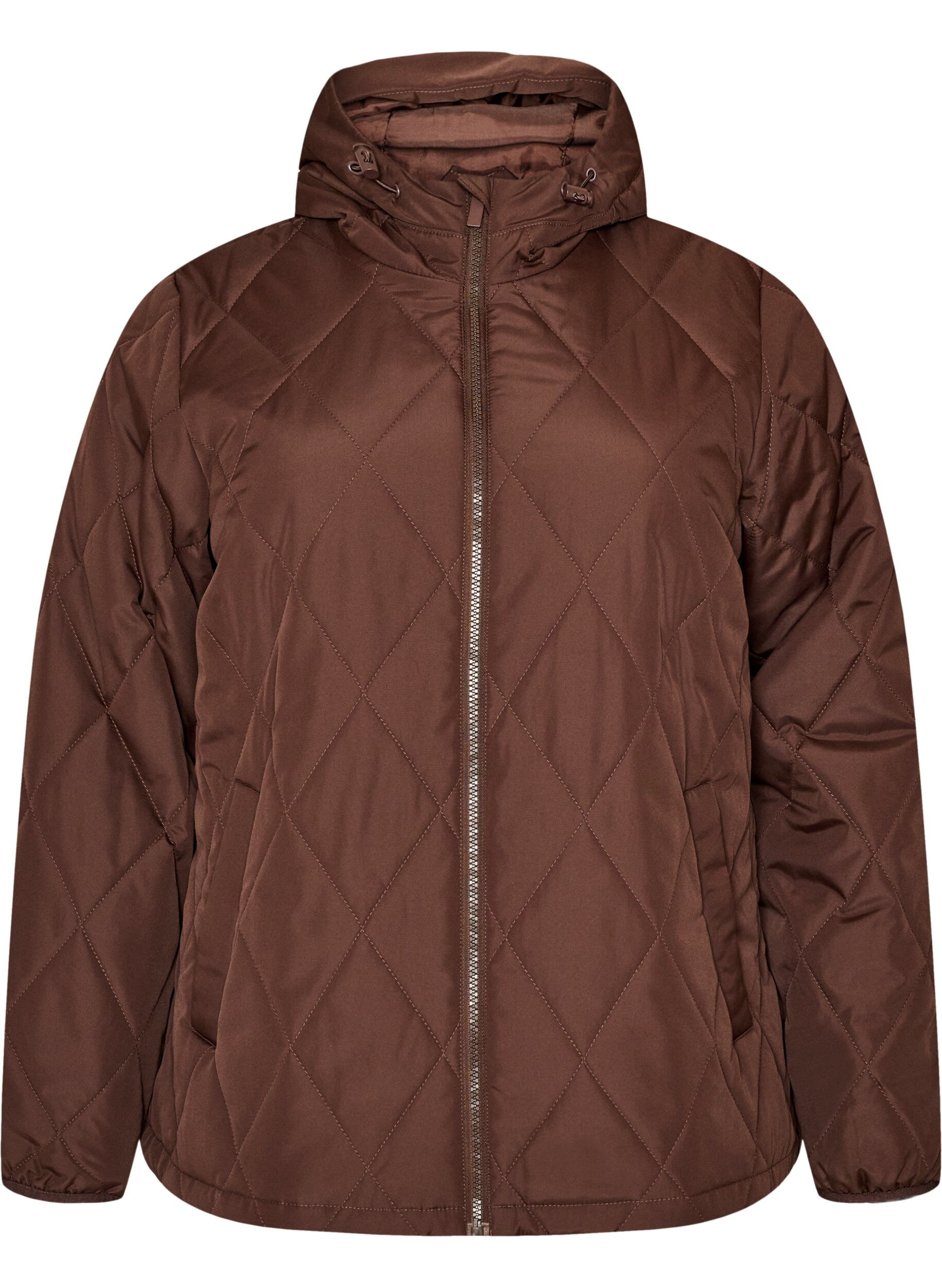 Licht gewatteerd jack met diamant-quilt