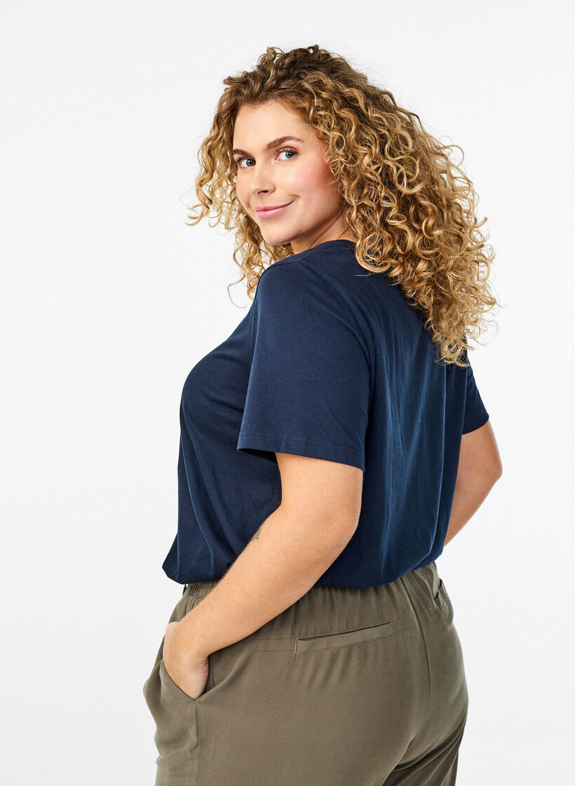 FLASH – T-shirt avec motif, Bleu, Model image number 2