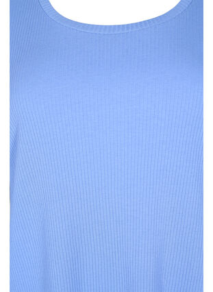 T-shirt à manches courtes en qualité côtelée, Wedgewood, Packshot image number 2