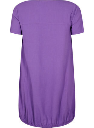 Robe en coton à manches courtes, Deep Lavender, Packshot image number 1