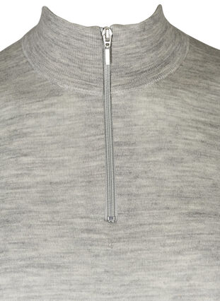 Haut prêt du corps 100% laine, Light Grey Melange, Packshot image number 2