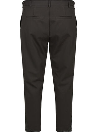 Pantalon classique avec dentelle, Black, Packshot image number 1