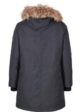 Veste d'hiver imperméable avec capuche, Black, Packshot image number 1