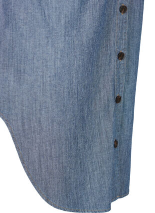 Veste chemise longue en jean, Blue denim, Packshot image number 3