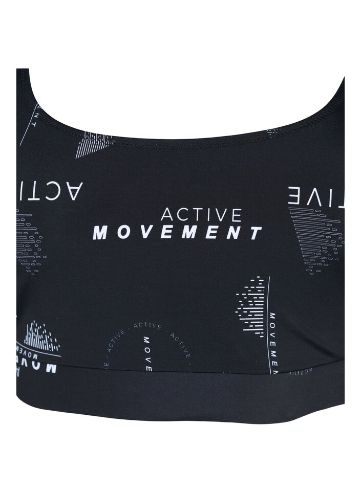 Haut de bikini imprimé, Logo Print, Packshot image number 2