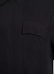 Robe chemise longue avec manches courtes, Noir, Packshot image number 2