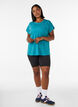 Effen gekleurd trainingsshirt, Blauw, Model image number 1