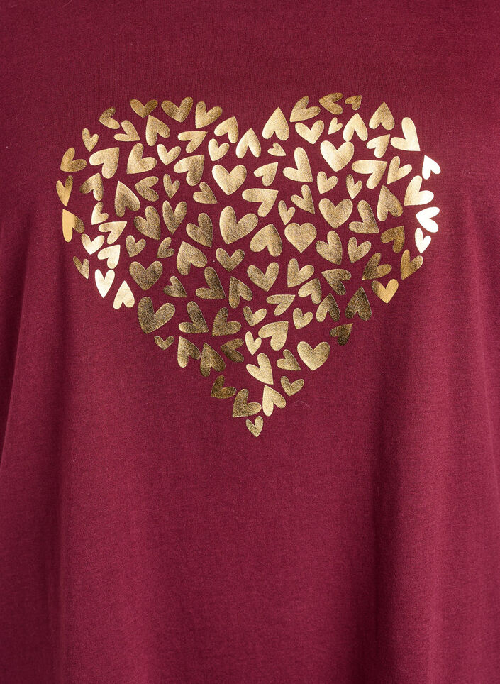 FLASH - T-shirt avec motif, Bordeaux, Packshot image number 2