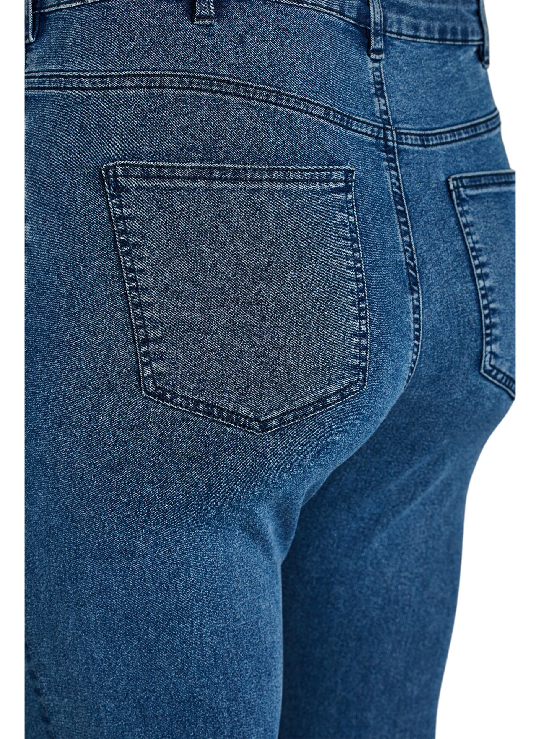 ZizziJean Amy taille haute coupe super slim, Bleu, Packshot image number 3