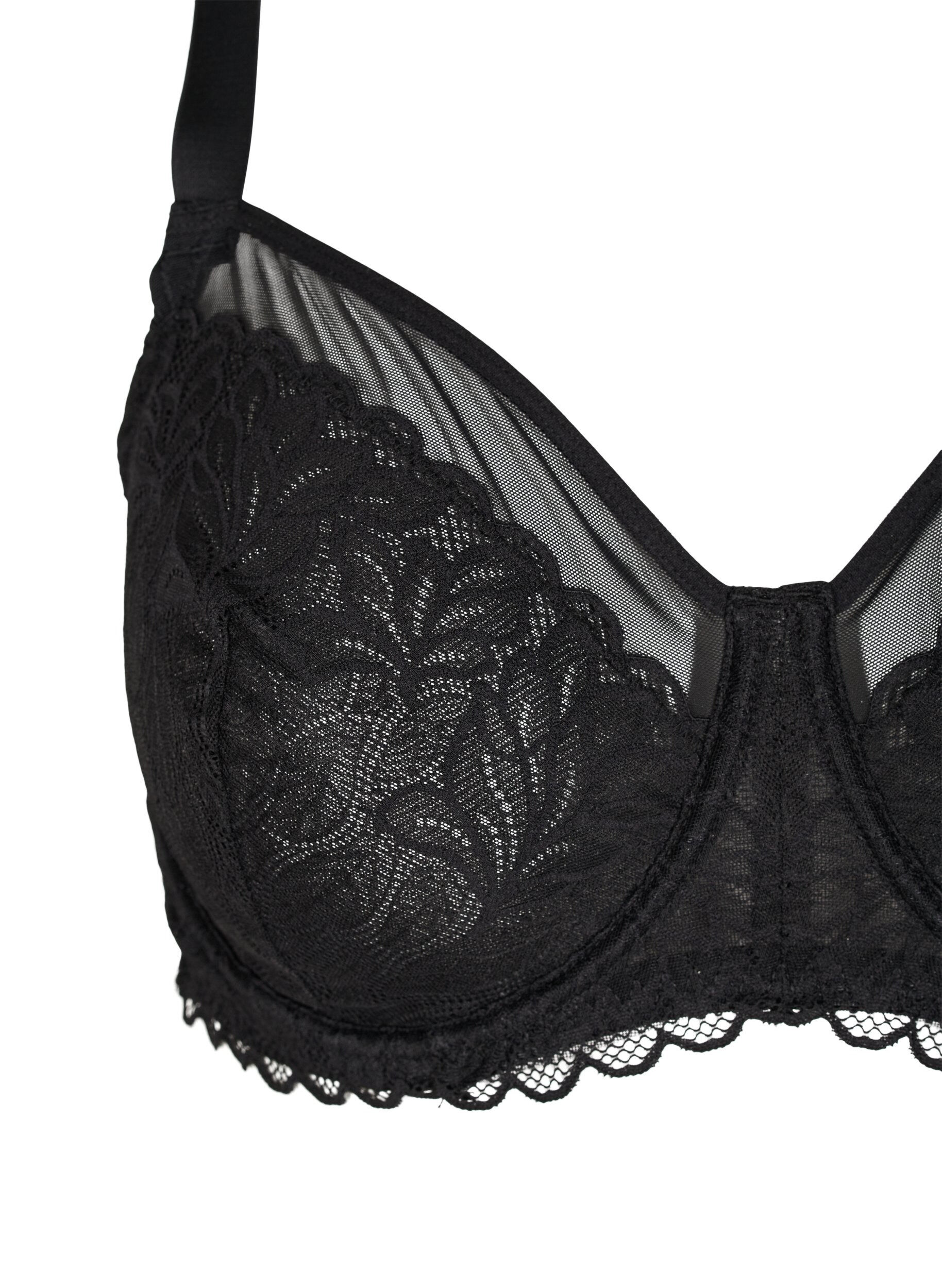 Zizzi Soutien-gorge &agrave; armatures avec dentelle, Black, Packshot image number 2