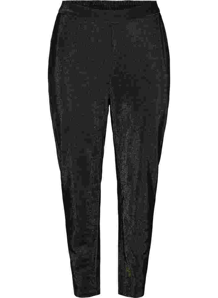 Maddison broek met glitter, Black w. Lurex, Packshot image number 0