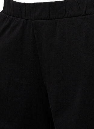 Effen sweatshort met zakken, Black, Packshot image number 2