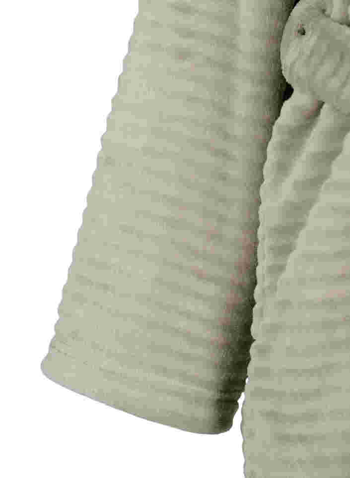 Robe de chambre avec poches et fermeture éclair, Seagrass , Packshot image number 3