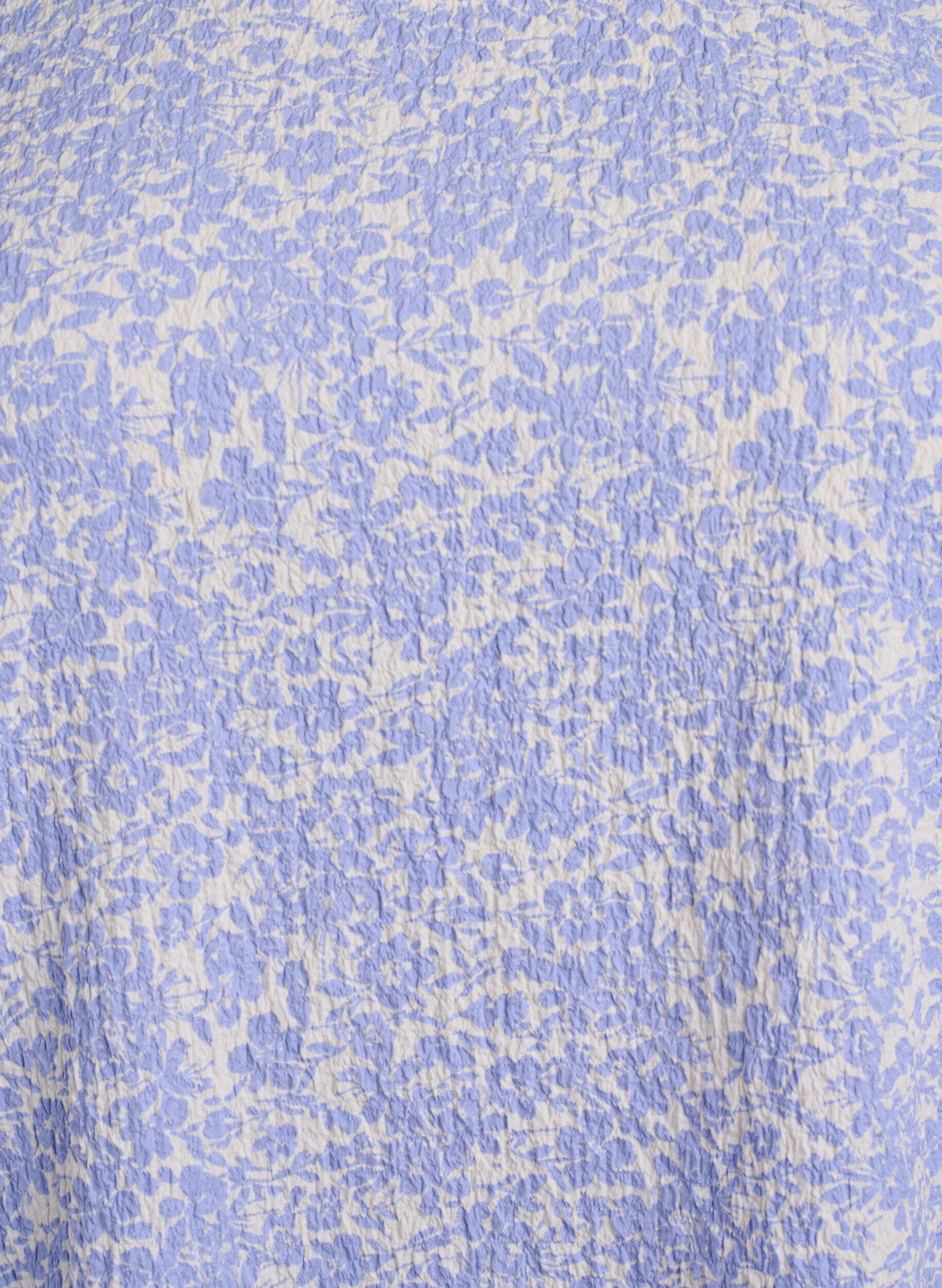 ZizziBlouse met korte mouwen en textuur, Blauw, Packshot image number 2