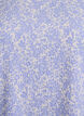 Blouse met korte mouwen en textuur, Blauw, Packshot image number 2