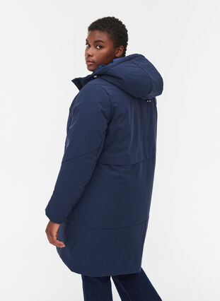 Veste d'hiver avec cordon de serrage à la taille, Navy Blazer, Model image number 1