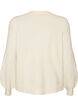 Cardigan in zacht breisel met goudkleurige knopen, Vanille, Packshot image number 1