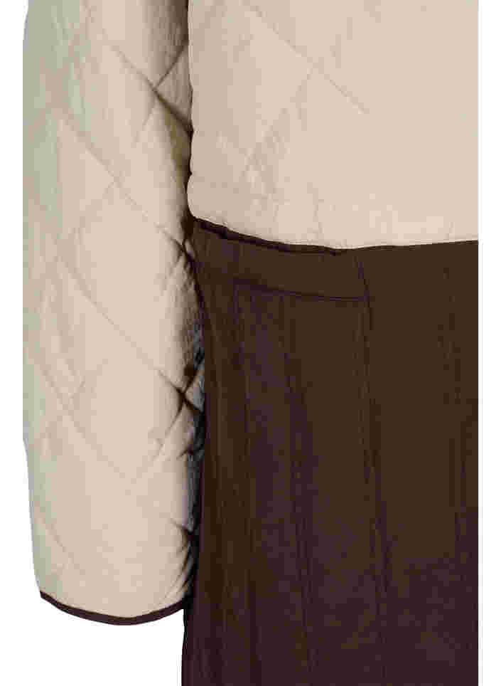Longue veste matelassée aux couleurs vives, Black Coffee Comb, Packshot image number 3