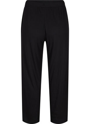Pantalon ample en coton mélangé, Black, Packshot image number 1