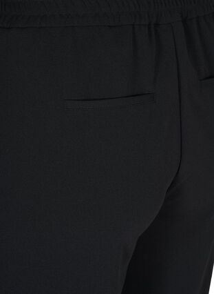 Short met elastische rand en zakken, Black, Packshot image number 3