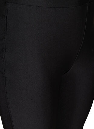 Legging brillant avec poches arrière et taille haute, Black, Packshot image number 2