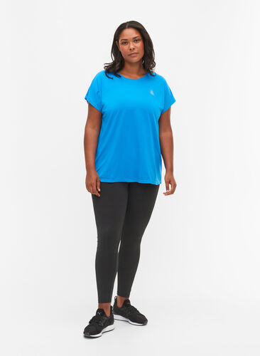 T-shirt d'entraînement à manches courtes, Brilliant Blue, Model image number 2