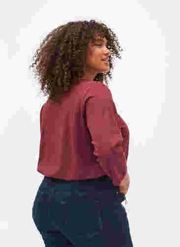 Katoenen blouse met 3/4 mouwen, Port Royal, Model image number 1