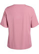 Chemisier tiss&eacute; &agrave; manches courtes et col rond, Rose, Packshot image number 1