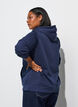 Sweat &agrave; capuche zipp&eacute; avec poches, Bleu, Model image number 2