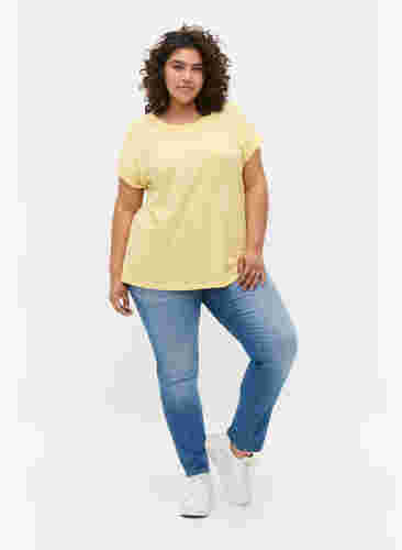 T-shirt à manches courtes en coton mélangé, Popcorn, Model image number 2