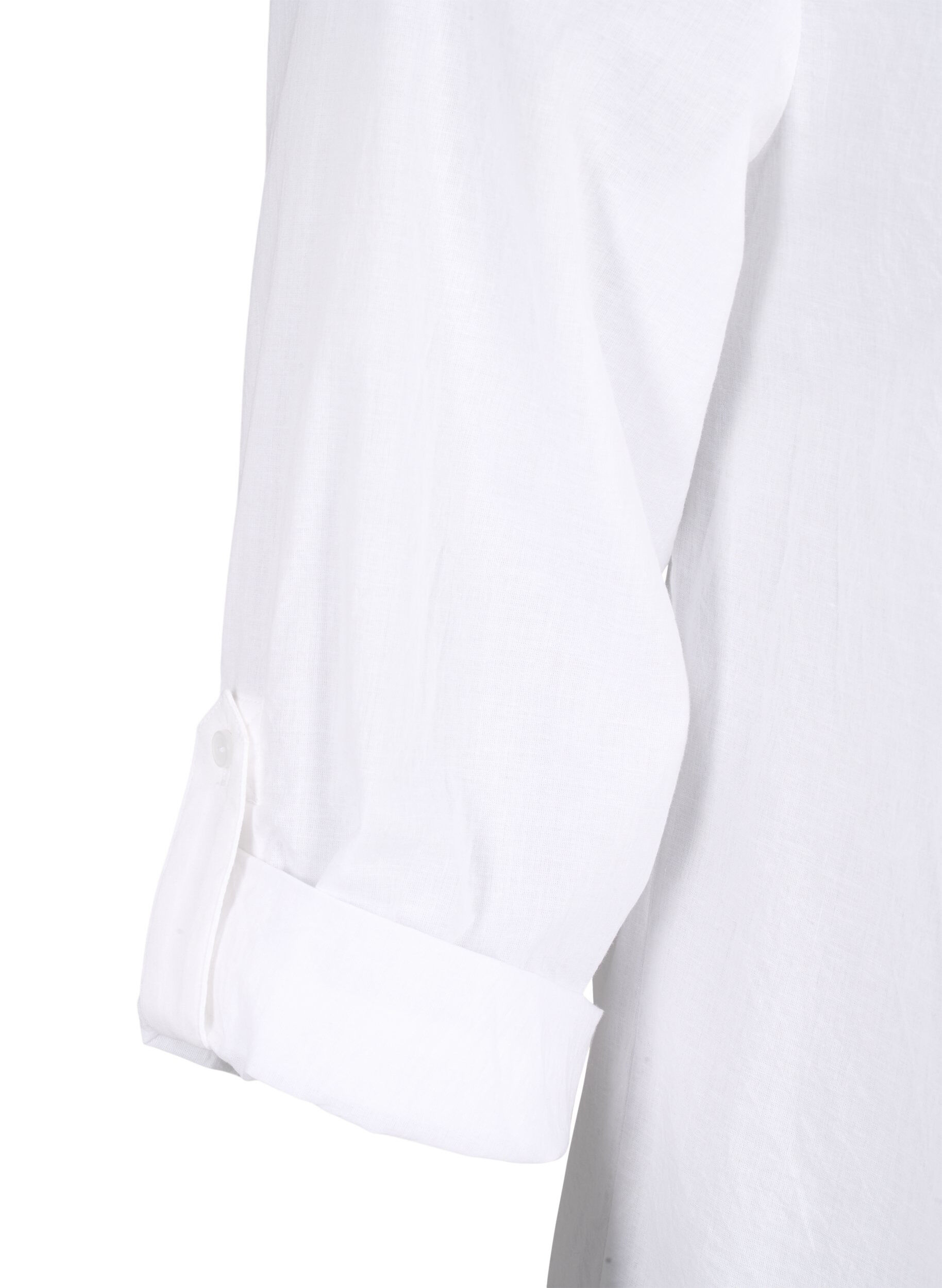 ZizziFLASH - Shirt met gehaakt detail, Bright White, Packshot image number 3