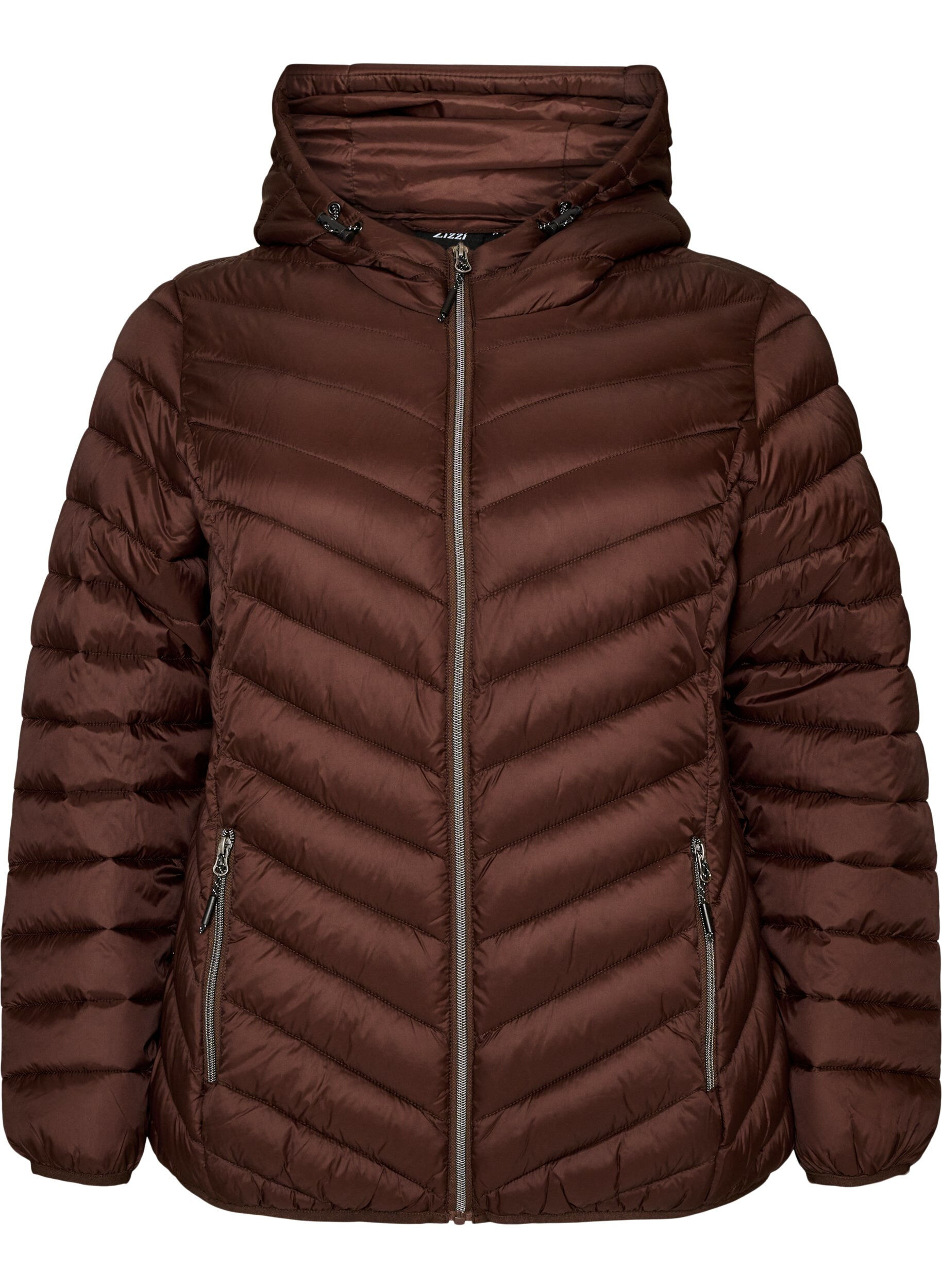 ZizziVeste l&eacute;g&egrave;re &agrave; capuche, Marron, Packshot image number 0