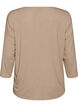 Blouse en jersey avec manches 3/4, Beige, Packshot image number 1