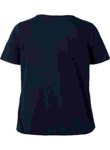 T-shirt en coton à manches courtes avec bord élastique, Night Sky W. Live, Packshot image number 1