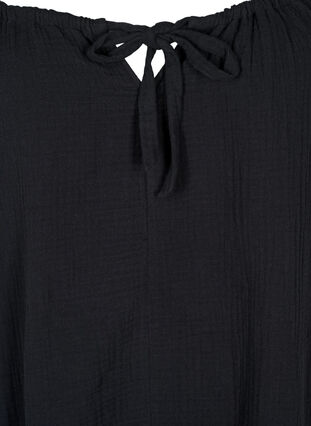Robe de plage longue en coton, Black, Packshot image number 2