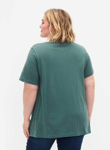 T-shirt à manches courtes avec forme en A, Sea Pine, Model image number 1