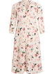 Robe midi avec smocks et boutons d&eacute;coratifs, Beige, Packshot image number 0