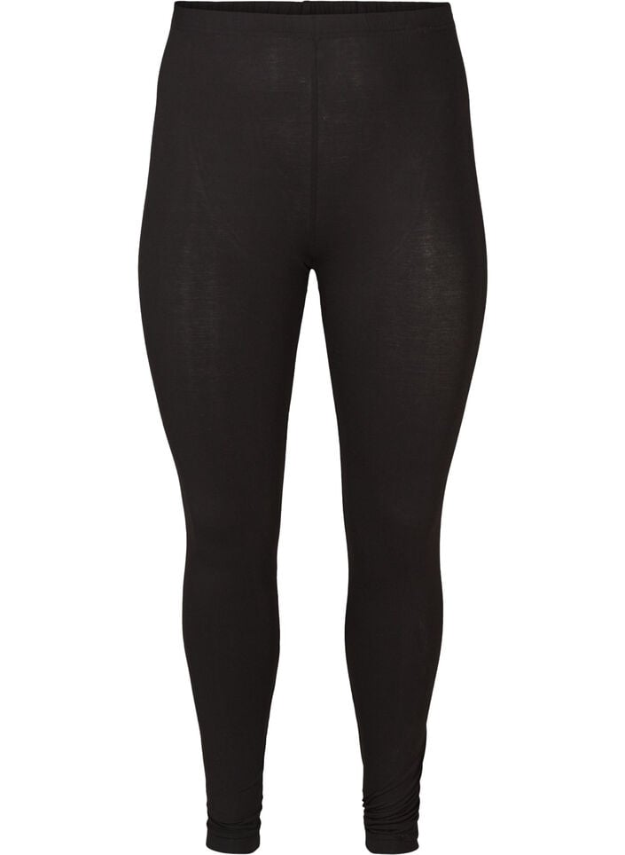 Basic legging in viscose, Zwart, Packshot
