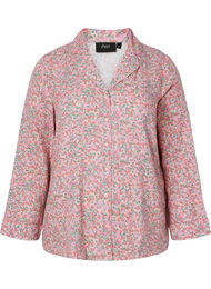 Chemise de nuit en coton avec imprimé floral, Powder Pink, Packshot