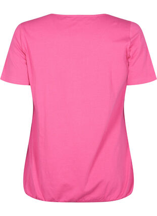 T-shirt en coton à manches courtes, Shocking Pink, Packshot image number 1